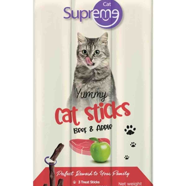 Supreme Cat Sığır Etli Ve Elmalı Ödül Çubuk 3X5gr