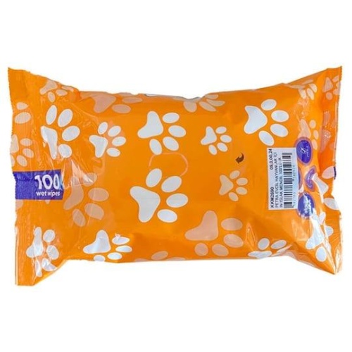 Kedi, Köpek ve Kemirgenler İçin Temizlik Mendili 100lü