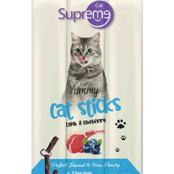 Supreme Cat Kuzu Ve Yaban Mersinli Ödül Çubuk 3x5gr