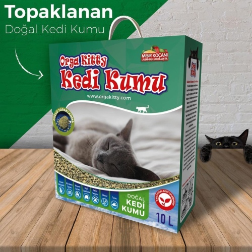 Orga Kitty Topaklanan Granül Kedi Kumu 10 Lt