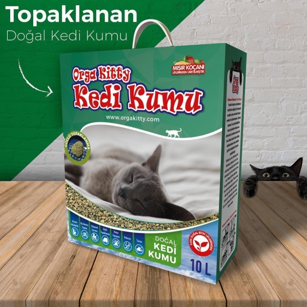 Orga Kitty Topaklanan Granül Kedi Kumu 10 Lt