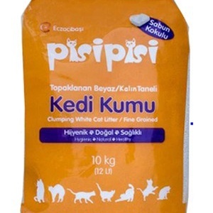 Pisi Pisi Kedi Kumu Sabun Kokulu İnce Taneli, 10 kg
