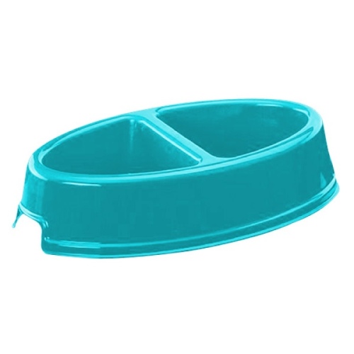 Kedi/Köpek Büyük Mama Kabı İkili Oval 