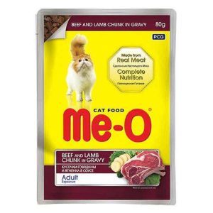 Me-O Dana Ve Kuzu Etli Kedi Pouch Konservesi 80 Gr
