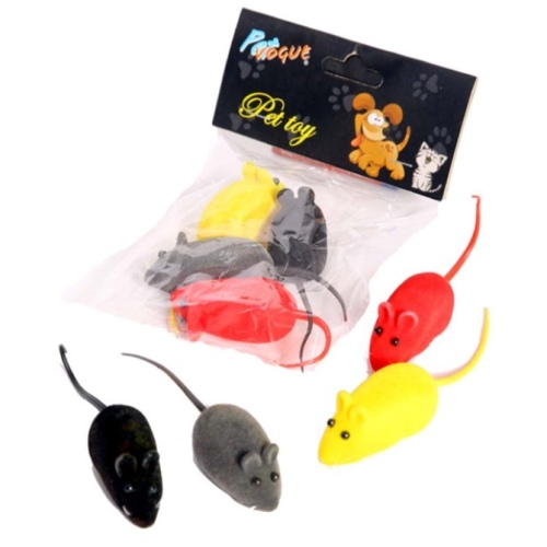 Pettoys Kedi Oyuncağı Sesli Fare 3'lü 6 cm