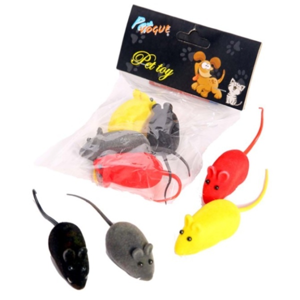 Pettoys Kedi Oyuncağı Sesli Fare 3'lü 6 cm