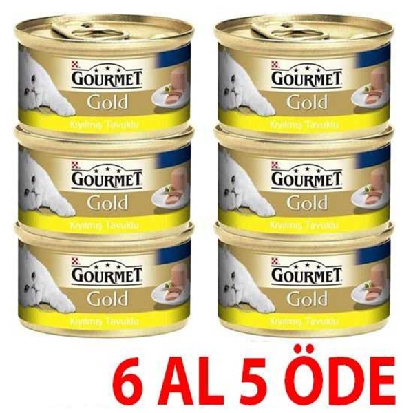 Gourmet Kıyılmış Tavuklu Yetişkin Kedi Konservesi