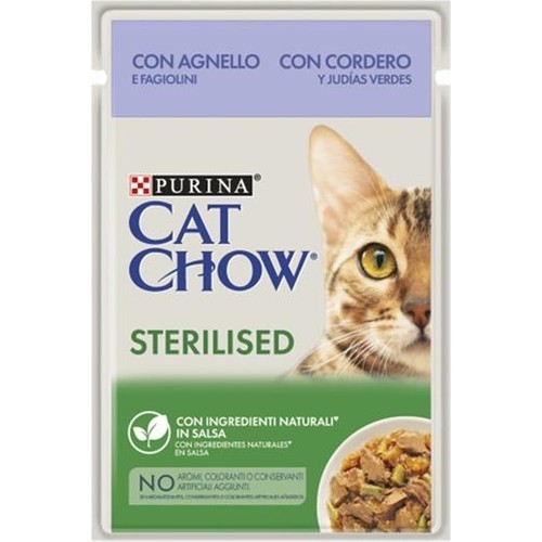 PURINA CAT CHOW Kuzu Etli Kısırlaştırılmış Yaş Kedi Maması 85Gr