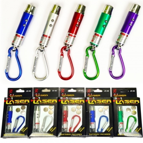 Lazer 3 Fonksiyonlu Kırmızı Beyaz Işıklı Led Kedi Köpek Oyuncak Anahtarlık