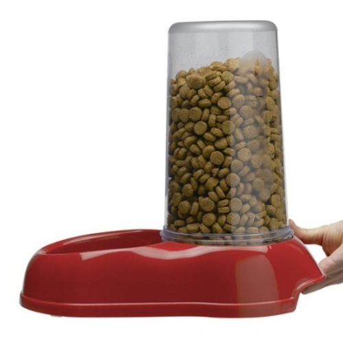 Ferplast Azimut 5500 Saklamalı Mama ve Su Kabı Kırmızı 5,5 Lt