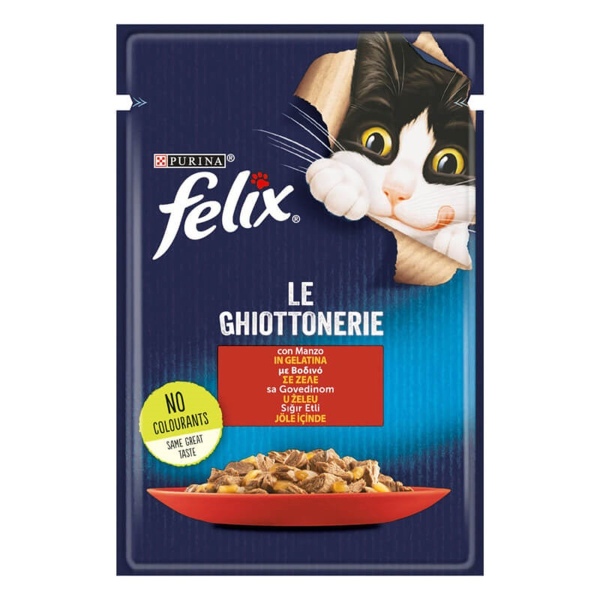 Felix Sığır Etli Kedi Yaş Mama 85Gr