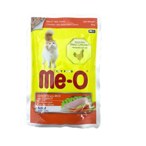 ME-O Tavuk ile Pirinç ve Havuç Kedi Yaşmama 80gr