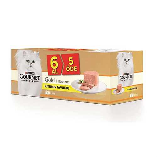 Gourmet Kıyılmış Tavuklu Yetişkin Kedi Konservesi
