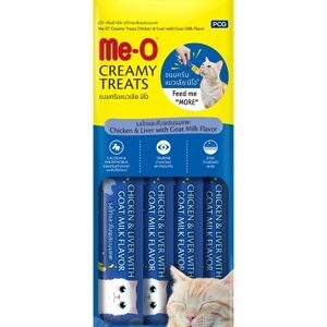 Me-O Tavuklu-Ciğerli ve Keçi Sütlü Kedi Ödül Maması 4X15 gr