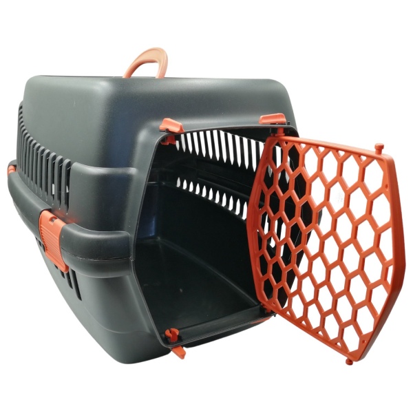 Pamuk Petshop Kedi Evcil Hayvan Siyah-Turuncu Renk Taşıma Çantası