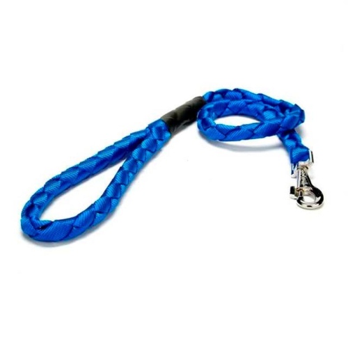 Doggie Dokuma Örgülü Gezdirme 100cm Mavi