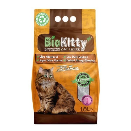 BioKitty Bentonit Ince Taneli 10 Lt Kedi Kumu (BEBE PUDRASI)